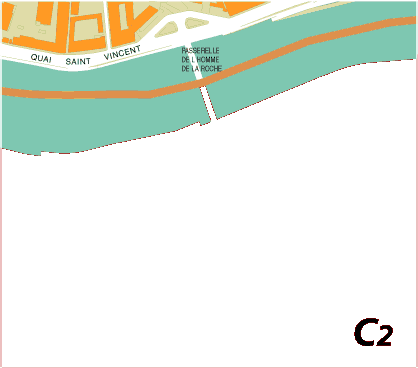 Le plan de Lyon, les Pentes de la Croix-Rousse