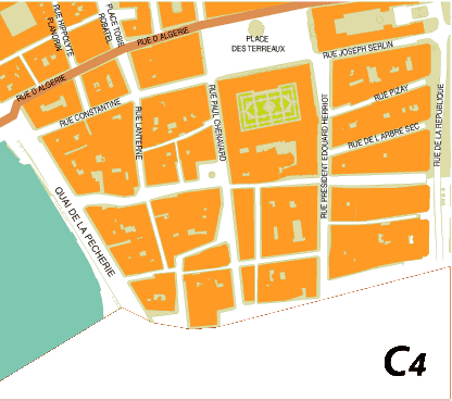 Le plan de Lyon, les Pentes de la Croix-Rousse