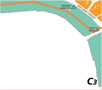 Le plan de Lyon, les Pentes de la Croix-Rousse