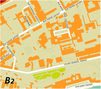 Le plan de Lyon, les Pentes de la Croix-Rousse